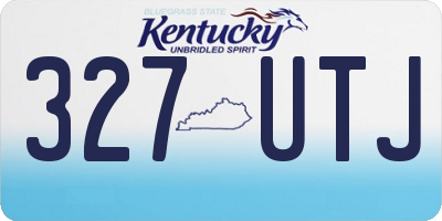 KY license plate 327UTJ
