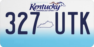 KY license plate 327UTK