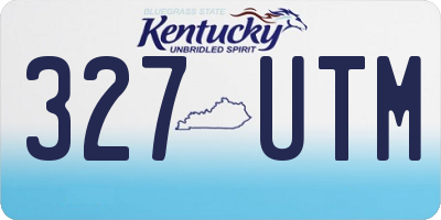 KY license plate 327UTM