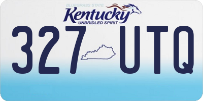 KY license plate 327UTQ