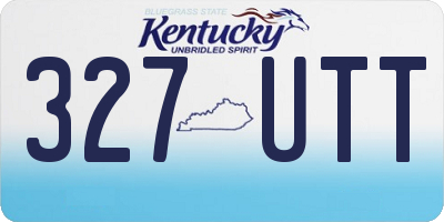 KY license plate 327UTT