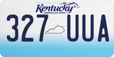 KY license plate 327UUA