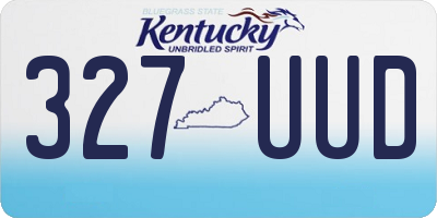 KY license plate 327UUD