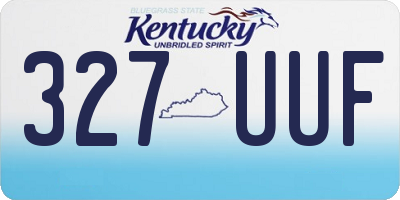 KY license plate 327UUF