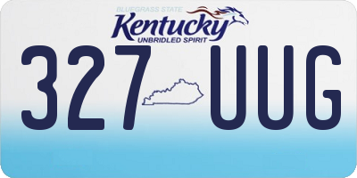 KY license plate 327UUG
