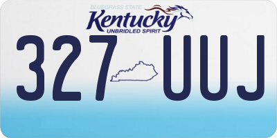 KY license plate 327UUJ