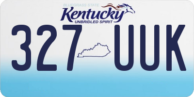 KY license plate 327UUK