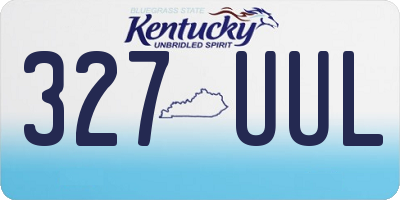 KY license plate 327UUL