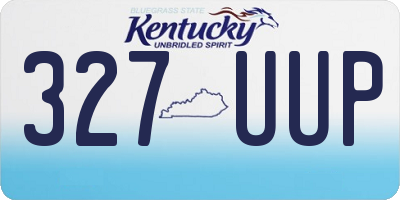 KY license plate 327UUP