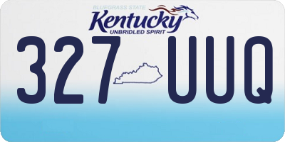 KY license plate 327UUQ