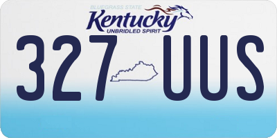 KY license plate 327UUS