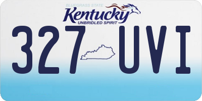 KY license plate 327UVI