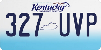 KY license plate 327UVP
