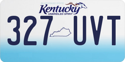KY license plate 327UVT