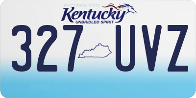 KY license plate 327UVZ