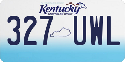 KY license plate 327UWL