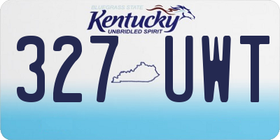 KY license plate 327UWT