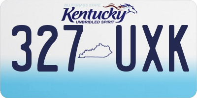 KY license plate 327UXK