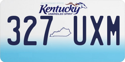 KY license plate 327UXM