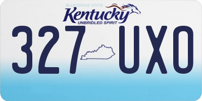 KY license plate 327UXO
