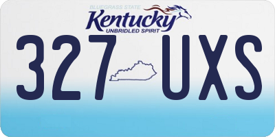 KY license plate 327UXS