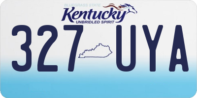 KY license plate 327UYA