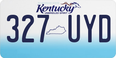KY license plate 327UYD