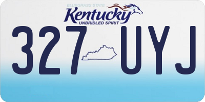 KY license plate 327UYJ