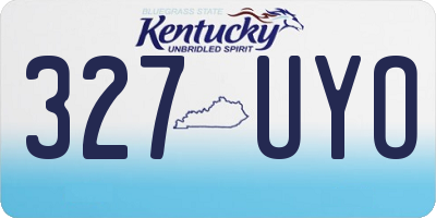 KY license plate 327UYO
