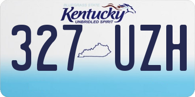 KY license plate 327UZH