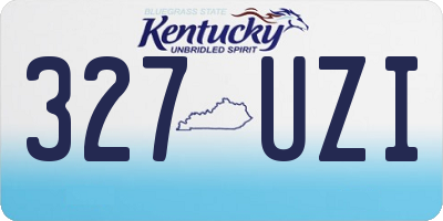 KY license plate 327UZI