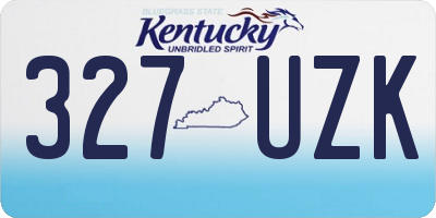 KY license plate 327UZK