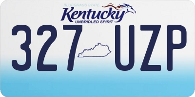 KY license plate 327UZP