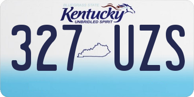 KY license plate 327UZS
