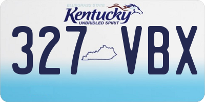 KY license plate 327VBX