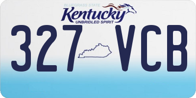 KY license plate 327VCB