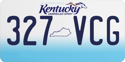 KY license plate 327VCG
