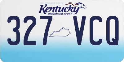 KY license plate 327VCQ
