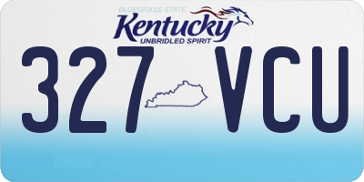 KY license plate 327VCU