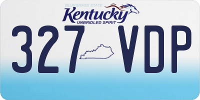 KY license plate 327VDP
