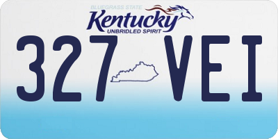 KY license plate 327VEI