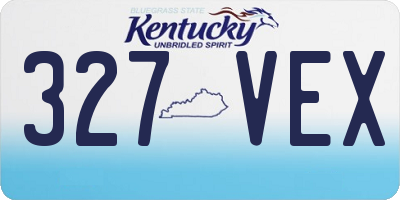 KY license plate 327VEX