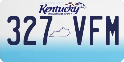 KY license plate 327VFM