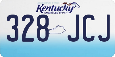 KY license plate 328JCJ