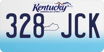 KY license plate 328JCK