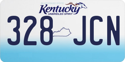 KY license plate 328JCN