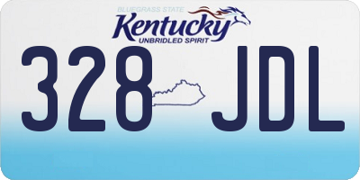KY license plate 328JDL