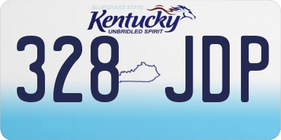KY license plate 328JDP