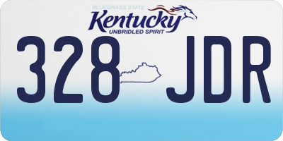 KY license plate 328JDR