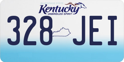 KY license plate 328JEI